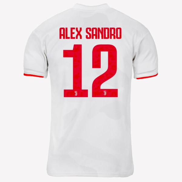 Maillot Football Juventus NO.12 Alex Sangro Exterieur 2019-20 Gris Blanc